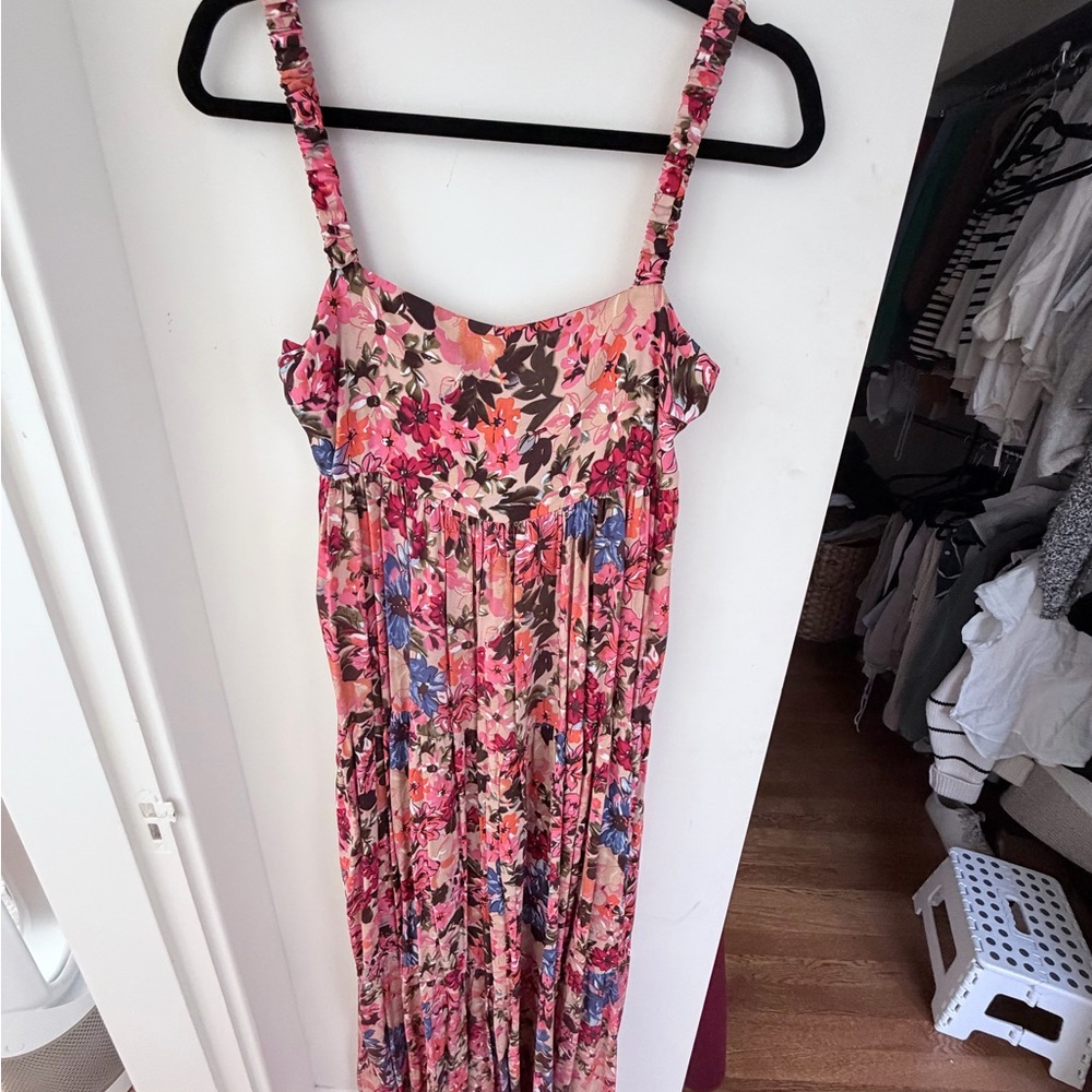 Petal and Pup Floral Maxi Dress with Straps